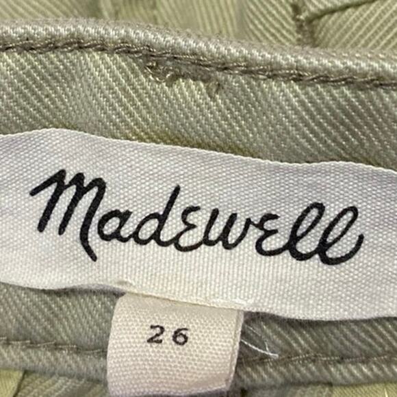 Madewell Women's Green High Rise Straight Wide Leg Trousers Denim Jeans Pants 26 - Picture 4 of 5